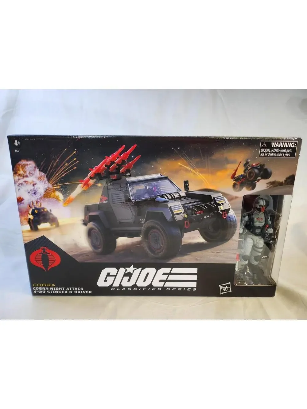 G.I. Joe Classified Cobra Night Attack Vehicle 4WD Stinger & Driver  Brand New - Picture 4 of 6
